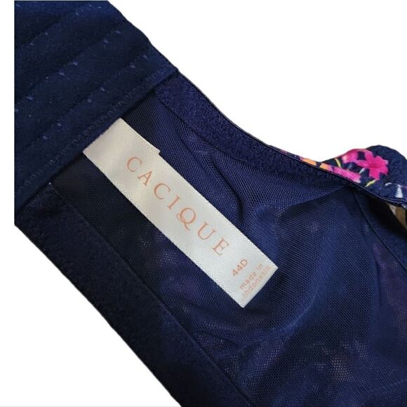NWOT Cacique Light Lightly Lined T-Shirt Bra Luminous Floral 44D - Picture 10 of 11